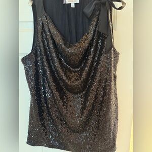 Jennifer Lopez Black Sequin Women's Top